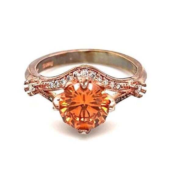Orange Stones Ring - Picture 1 of 6